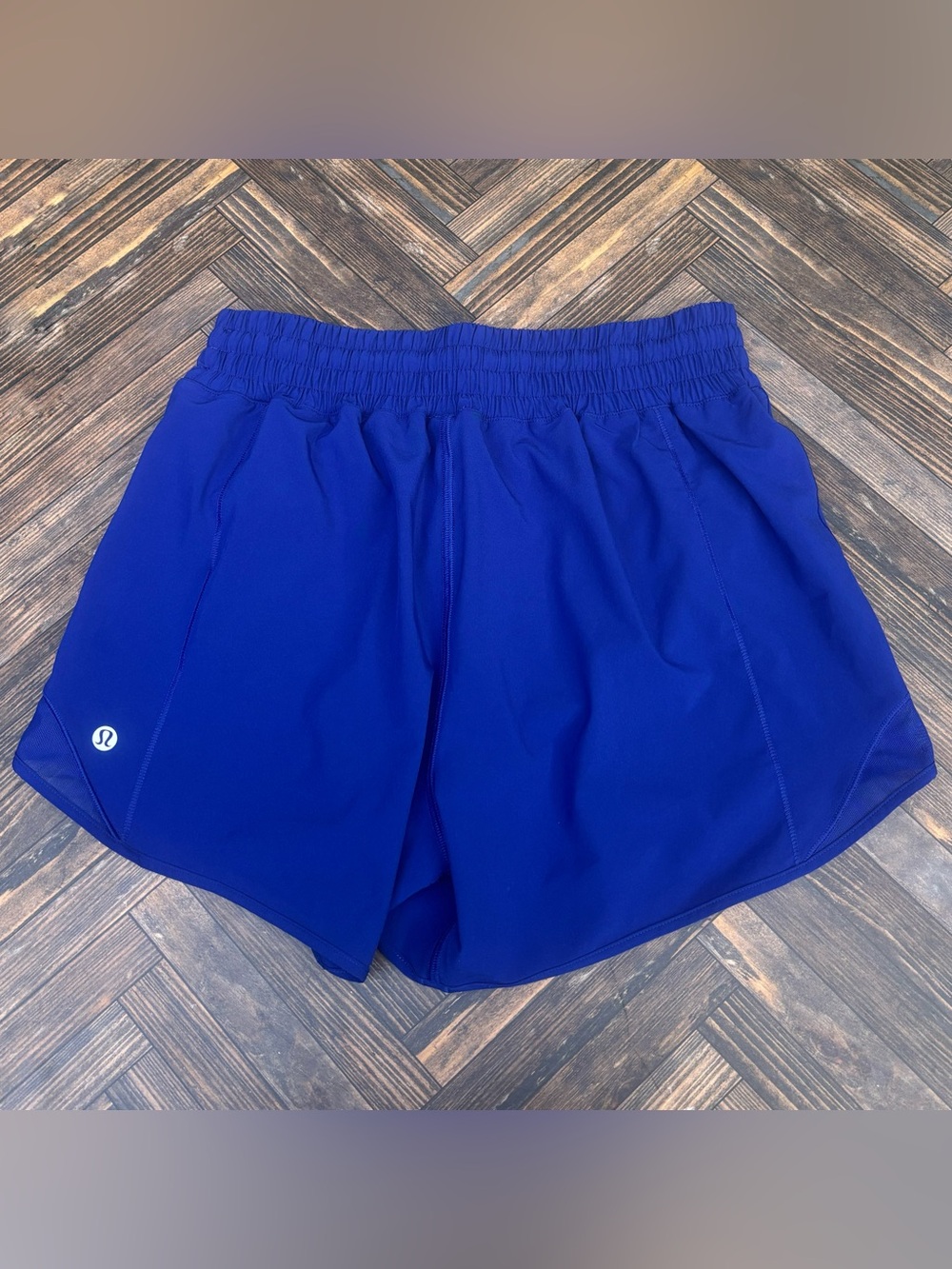Lululemon Hotty Hot High Rise Shorts 4" In Blue Size 6